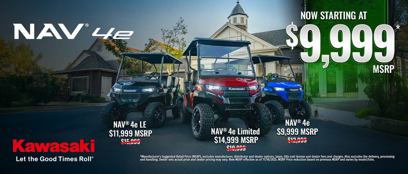 Kawasaki NAV 4e — New Lower Price