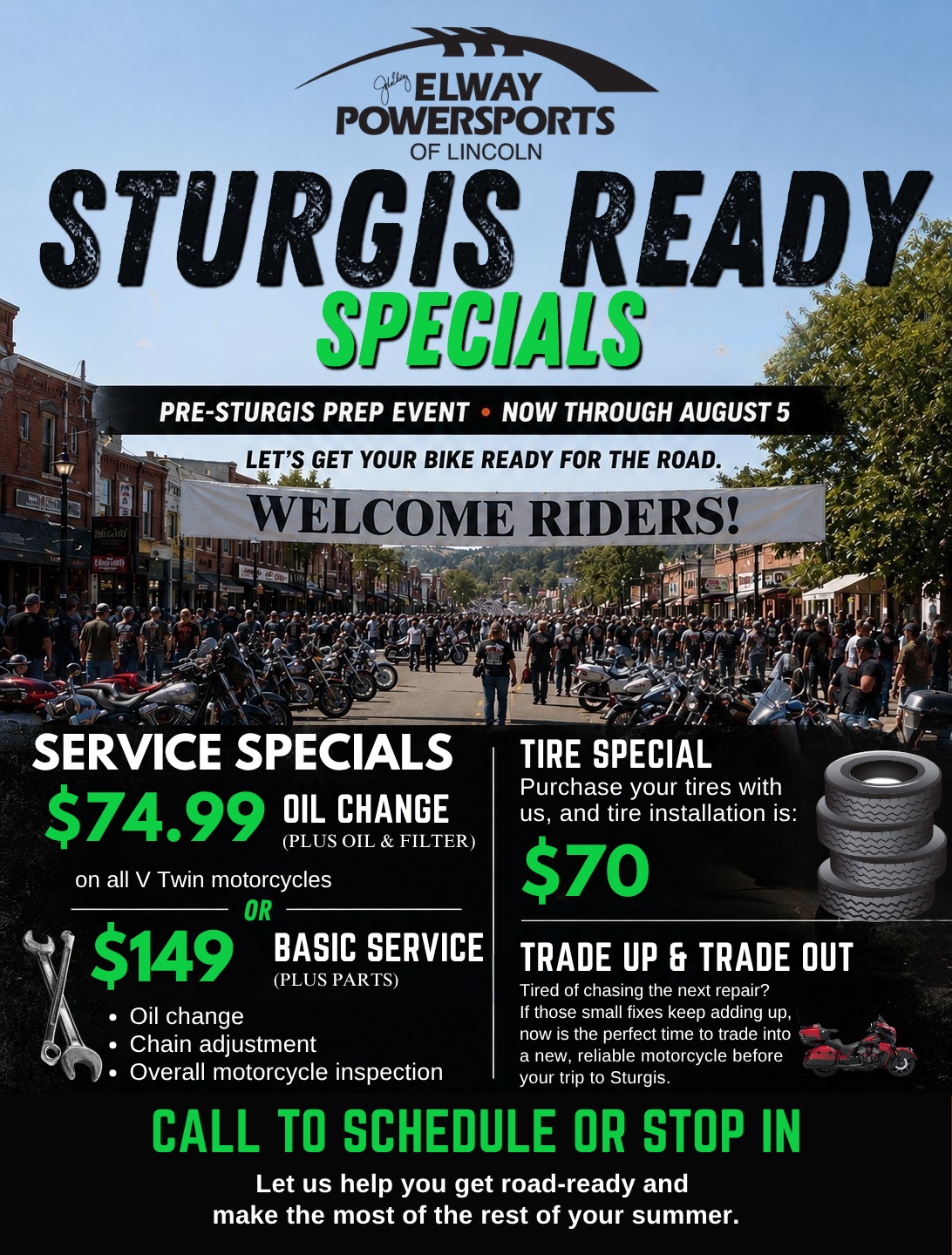 Sturgis Ready Specials &mdash; Weekend Sales Event