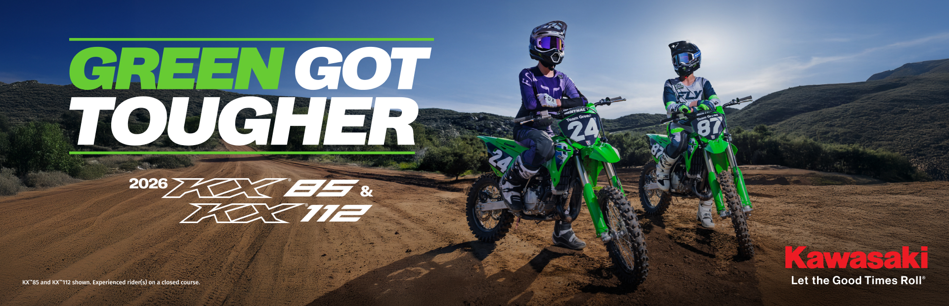 Kawasaki KX85 / KX112 — Green Got Tougher
